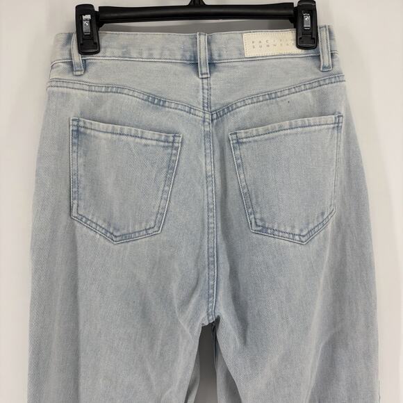 PacSun Women’s Light Blue Pintuck High Waisted Bootcut Jeans Size 27 Flare Retro - Picture 7 of 11